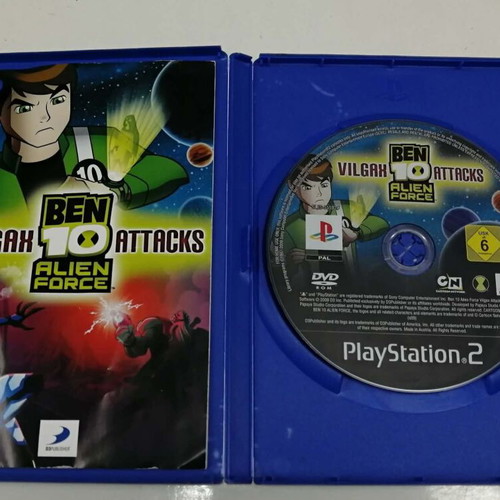 Ben 10 Alien Force Vilgax Attacks PS2 game, English