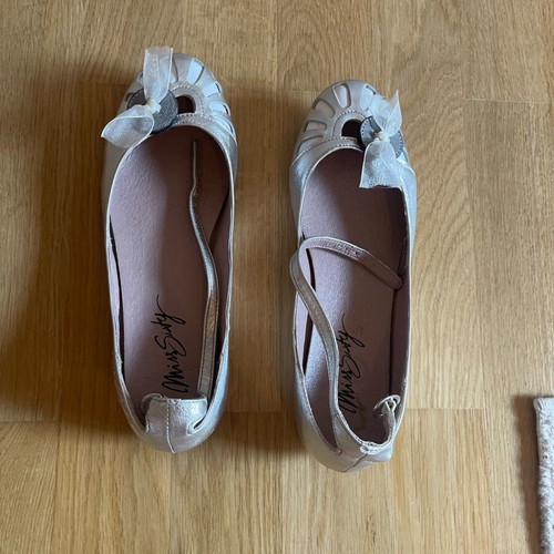 Miss Sixty silver ballerinas like new, size 38