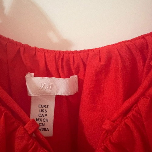 H&M red dress small, like new, oversized fit
