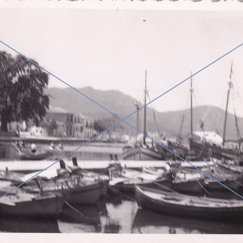 Thasos Limenas photo used 6x9cm with edge and corner wear