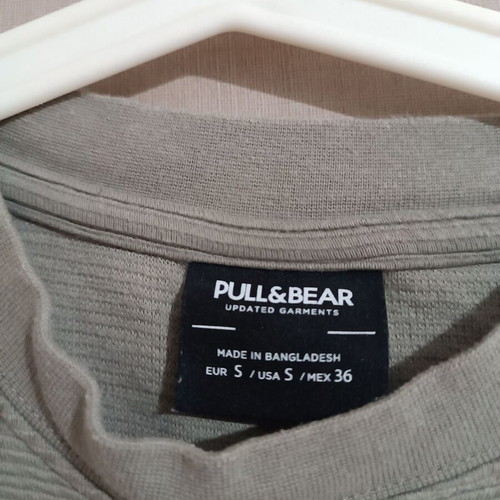 Pull&Bear Boys' Shirt Small Like New, Olive Color
