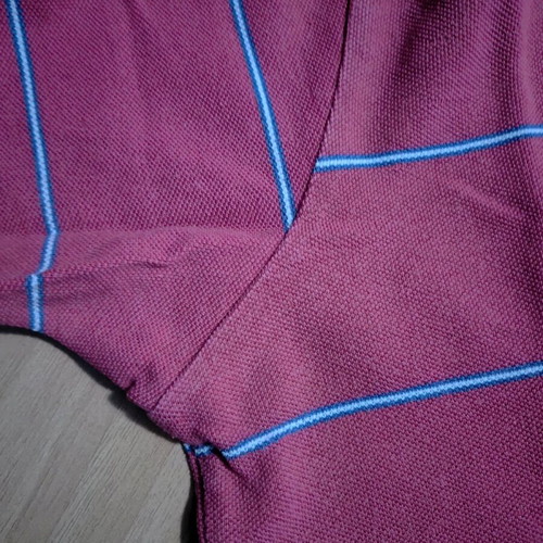 Lacoste Polo short sleeve L slim fit like new, white and red