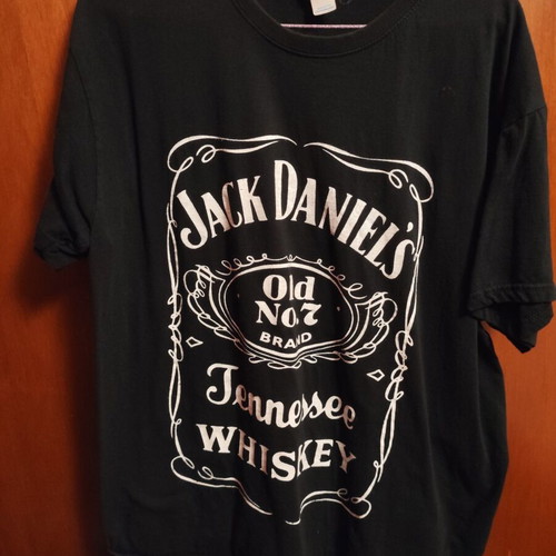 T-shirt with Jack Daniel’s print used, black, size M