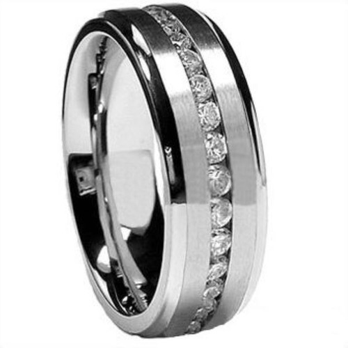 Pair of stainless steel rings new