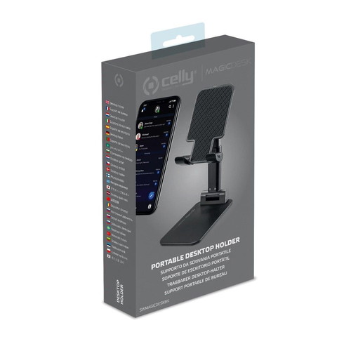 Celly SWMAGICDESKBK Desk Stand for Mobile or Tablet up to 12.9" New Black