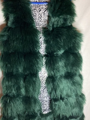 Doca кожен безръкавен елек като нов, тъмнозелен, размер L