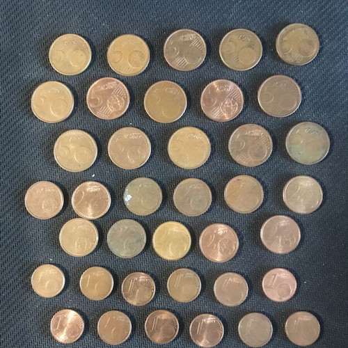 German Euro Coins Used 5, 2, 1 Cent 2002-2019