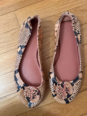 Tory Burch μπαλαρίνες σαν καινούργιο, μέγεθος 37, μαύρο και ροζ