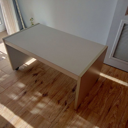 Gray open coffee table new for living room or professional space