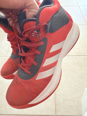 Adidas boots used, red, size 37, athletic style