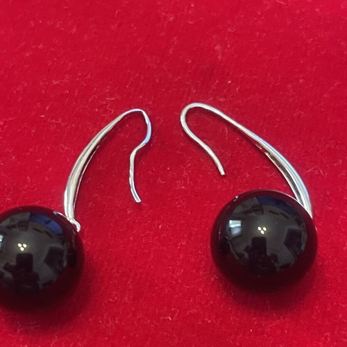 Silver 925 earrings with agate