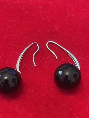 Silver 925 earrings with agate