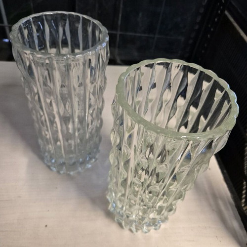 Crystal vases new, set of 2 pieces