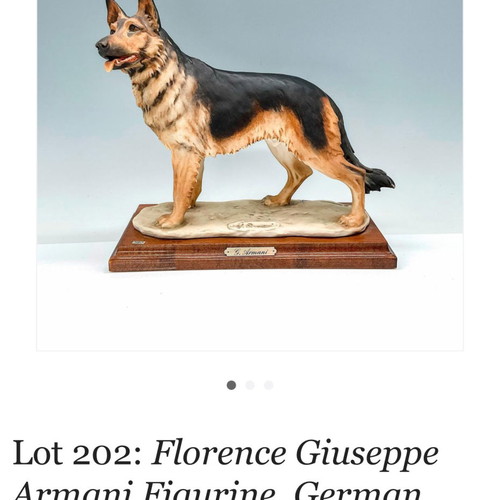 Antique used collectible dog figurine