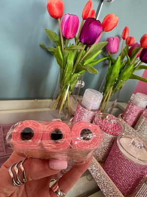 Mini pink bags new, 3 rolls