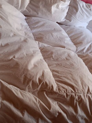 IKEA single duvet with white duvet cover like new