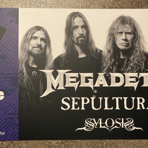 Megadeth commemorative ticket from Release Athens Festival new