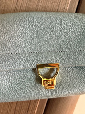 Coccinelle leather shoulder bag blue like new