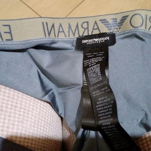 Emporio Armani women's lingerie new, blue navy metallic, size XL