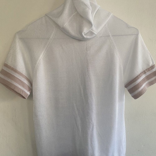 Stefanel summer jacket like new, white and beige, medium small