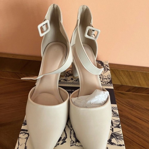 Alta Moda Nude Pumps Size 41 with Block Heel