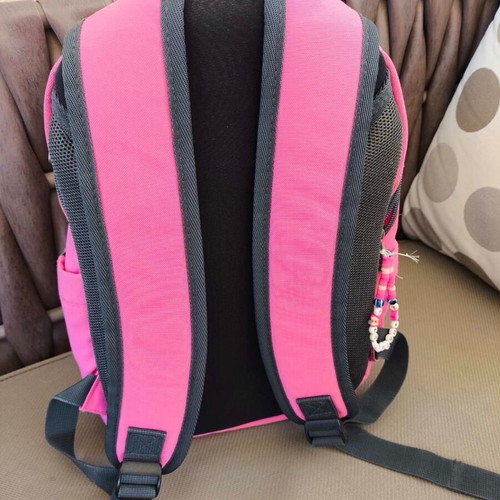 Polo backpack for girls like new, pink with reinforced back