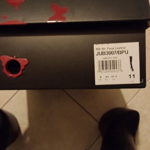 Pleaser Jubilant 3007 USA boots size 41 new with box black
