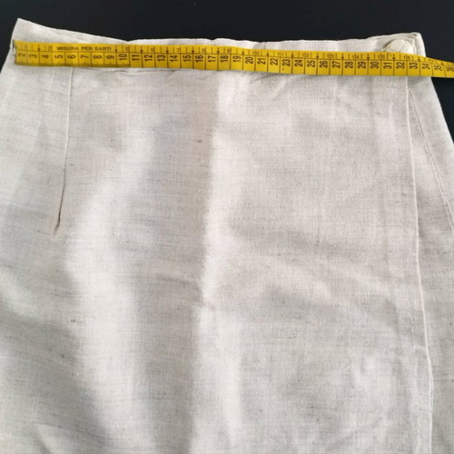 Mini skirt white-beige handmade like new