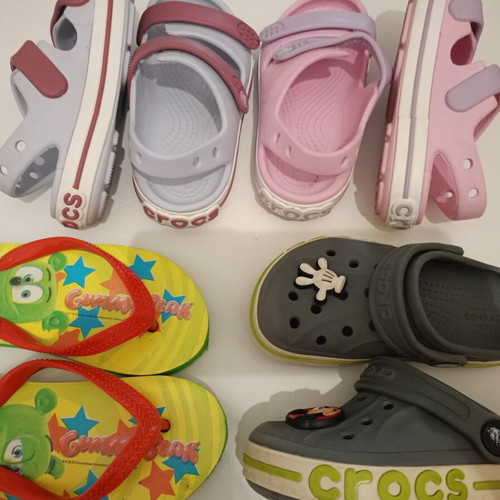 Children's Crocs shoes, 3 pairs plus 1 other brand, size 9