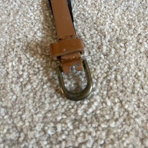 Women's thin belt used, beige, adjustable