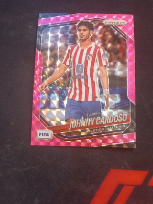 Johnny Cardoso Prism Pink Refractor card like new