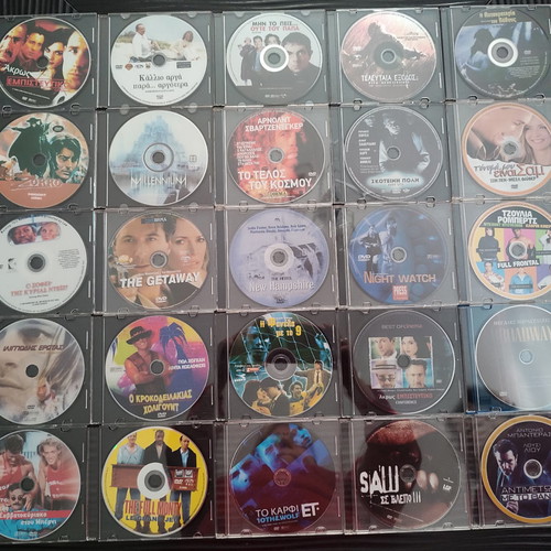 DVDs used with Greek subtitles from personal collection