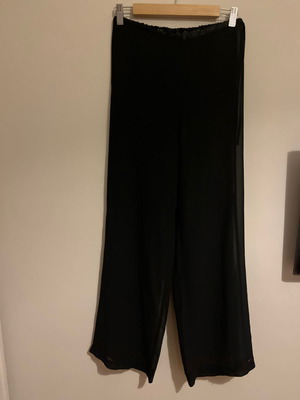 Παντελόνα ημιδιάφανη καινούργια, μαύρη, one size