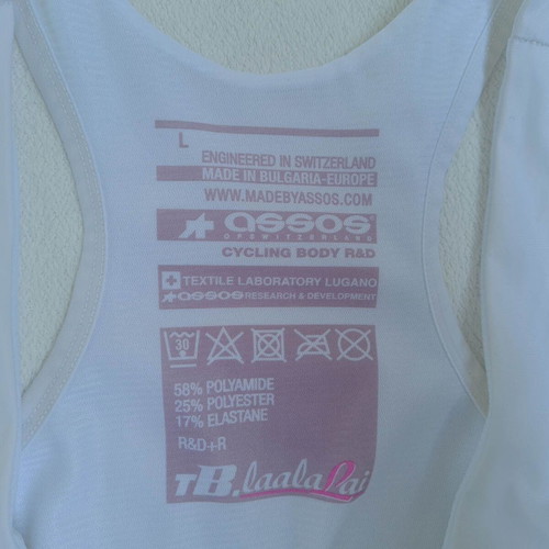 ASSOS tB.laalalai women's cycling bib shorts with padding and straps size L Limited Edition