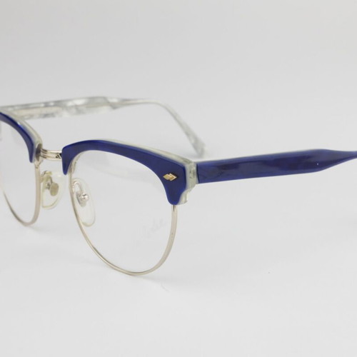 Robert la Roche vintage 80s eyeglasses new, blue and white