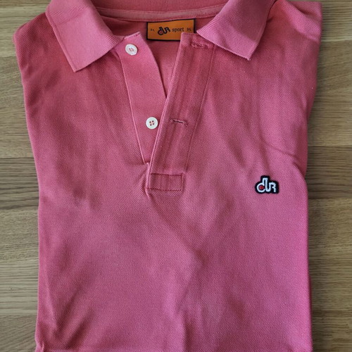 Dur Polo Shirt used, short sleeve, size L, watermelon color
