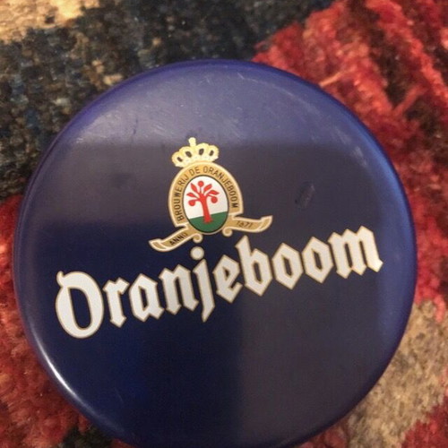 Oranjeboom vintage promotional magnet like new, blue