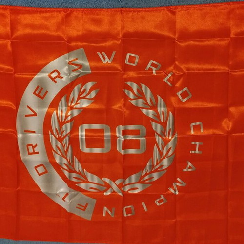 Lewis Hamilton F1 2008 championship flag new