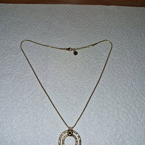 Steel necklace pendant new gold-colored