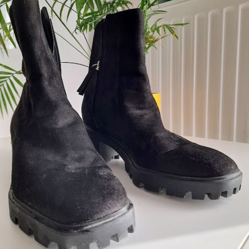 Zara black ankle boots size 38 like new