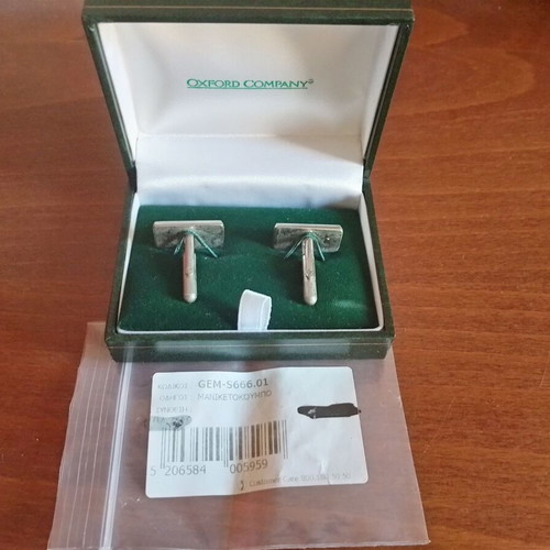 Oxford Company cufflinks like new, black and purple