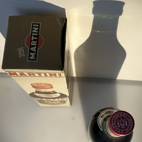 Martini Rosso Sweet Red Vermouth vintage with original box
