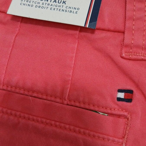 Tommy Hilfiger women's pants new, elastic, red and pink, size M