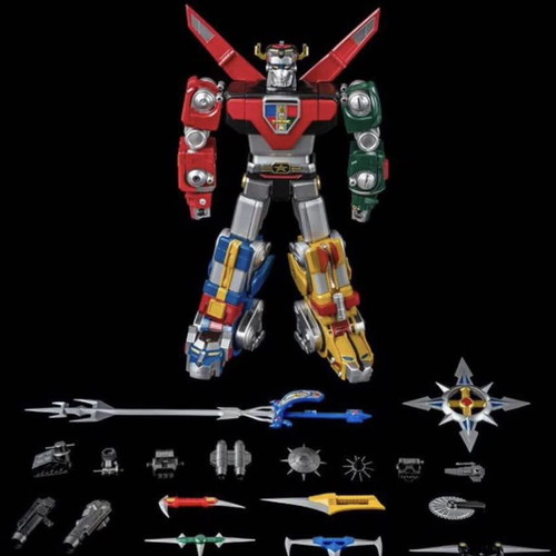 Threezero ROBO-DOU Voltron (Golion) figure like new, complete with accessories