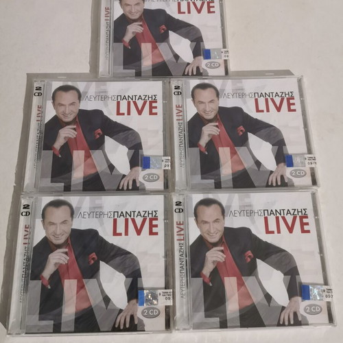 Lefteris Pantazis Live 2 CD, laiko genre, 67 hits, pack of 5