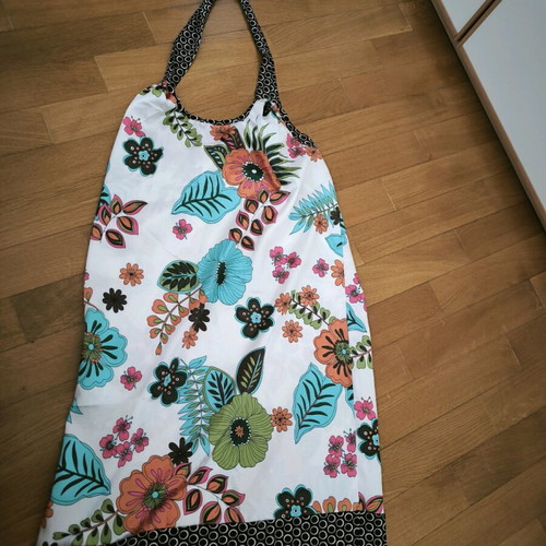 Zara floral backless dress with leopard details like new