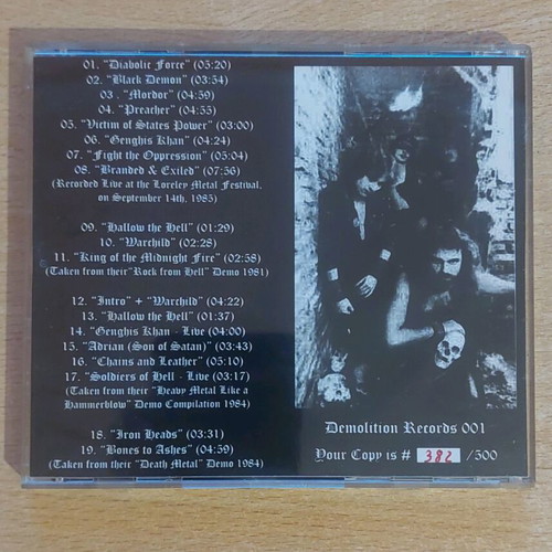 Running Wild Black Demons On Stage CD like new, metal