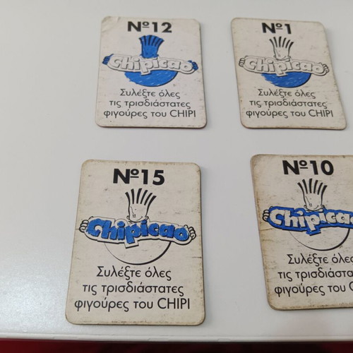 Vintage Chipicao Chipi 3D collectible cards, lot of 10