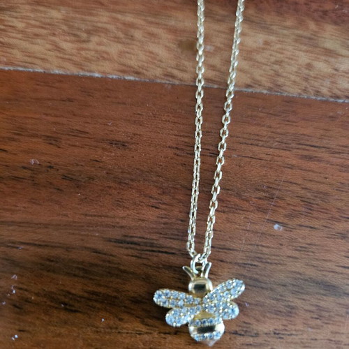 Bee Necklace new, silver