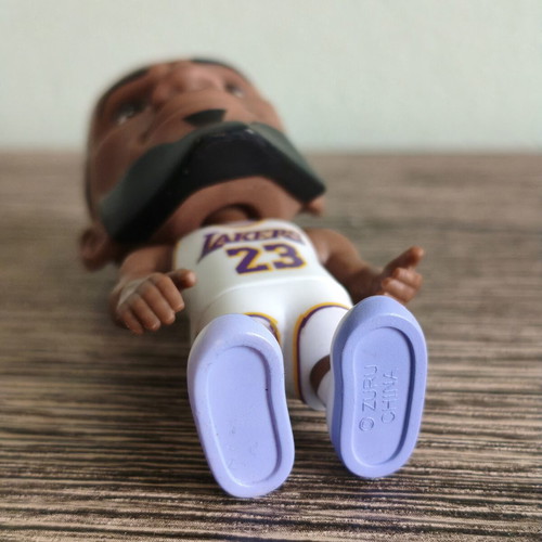 LeBron James LA Lakers collectible mini figure used authentic